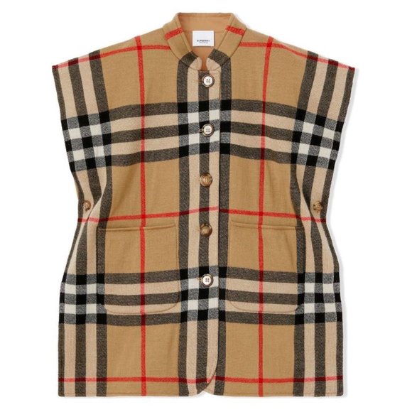 Burberry Kids reversible wool cape Medium